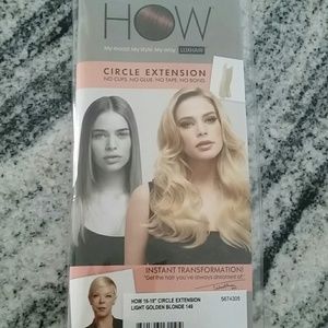 Circle hair extension- light golden nlond 16-18inc